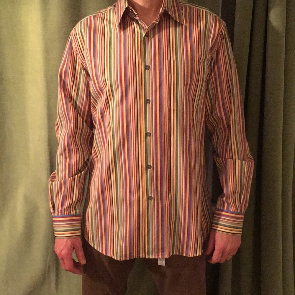 Paul Smith London Signature dress shirt size 17/43